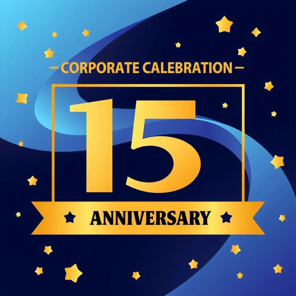 15 Years Anniversary Background